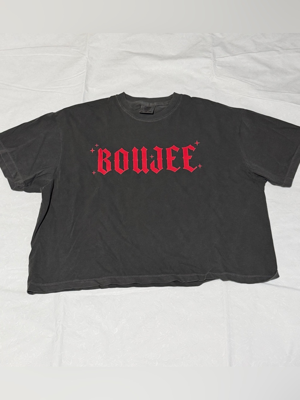 Comfort Colors Boujee Graphic Tee in the color Pepper-NWOT